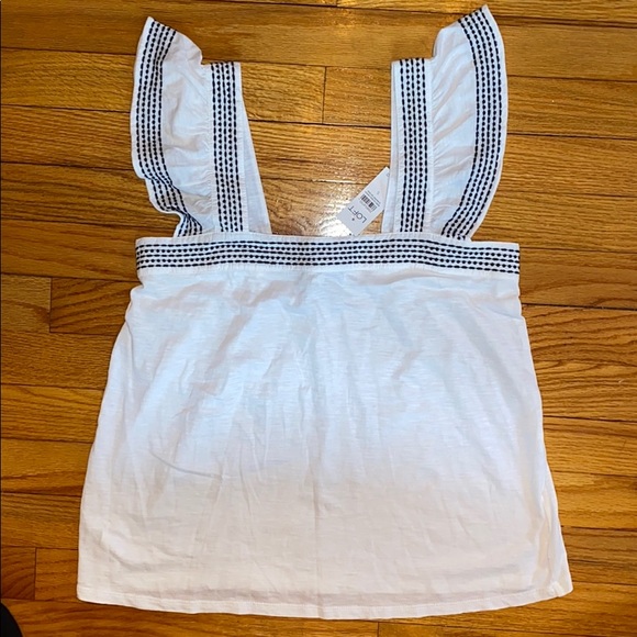 Stitched Ruffle Sleeve Top - Picture 2 of 4